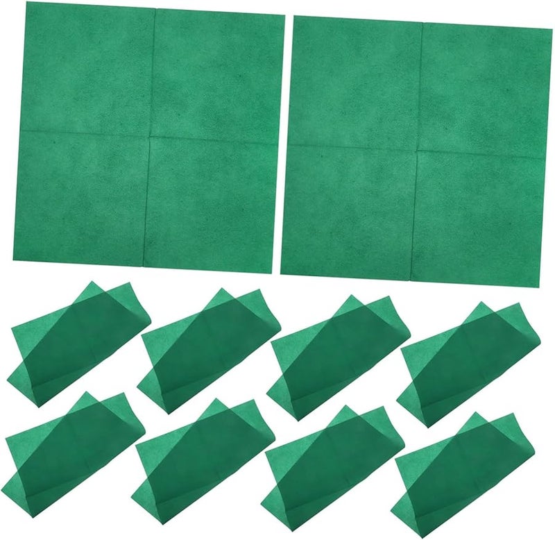 مناديل كوكتيل قابلة للتخلص من اللون الأخضر الداكن 50 قطعة مصنوعة من لب الخشب الناعم الماص لحفلات الزفاف والحفلات - Image 1